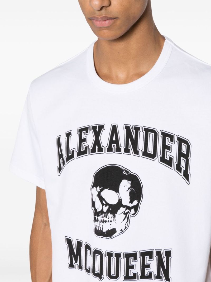 White Logo-print Cotton T-shirt