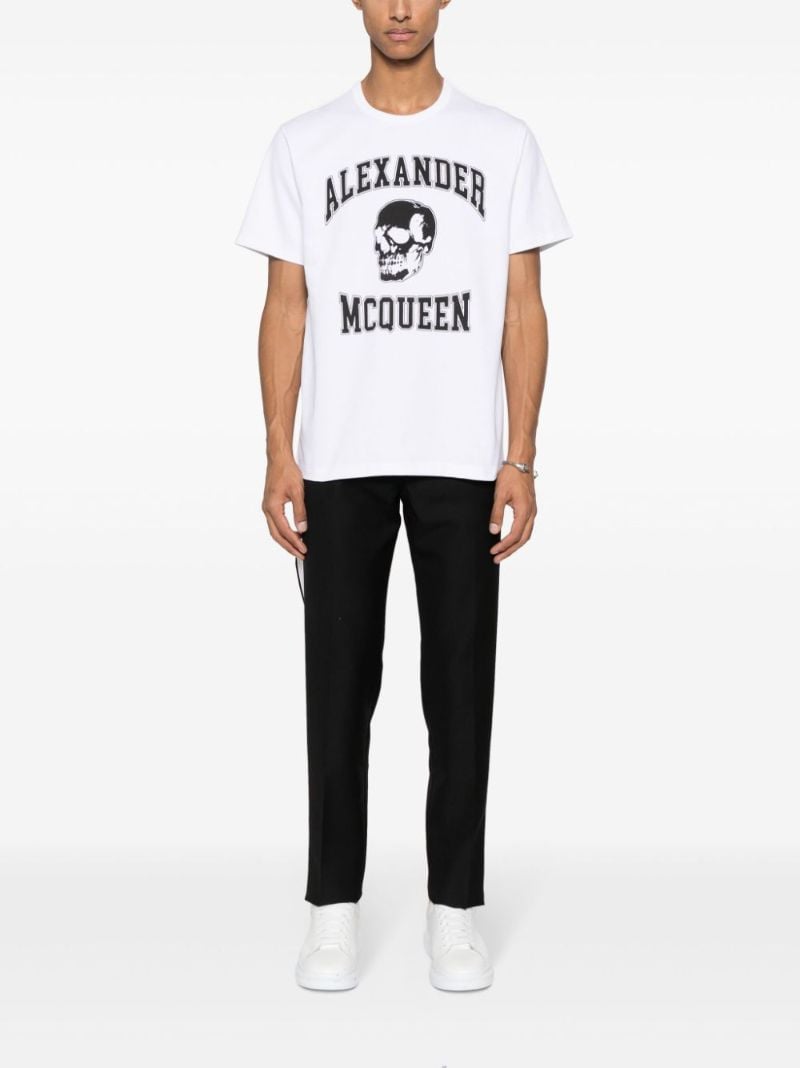 White Logo-print Cotton T-shirt