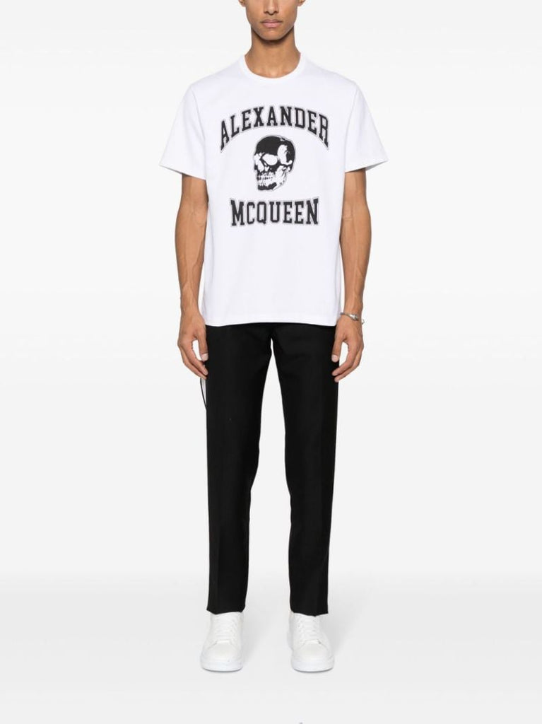 White Logo-print Cotton T-shirt