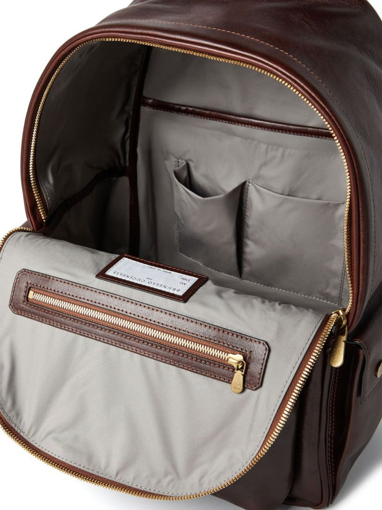 Brown Leather Backpack