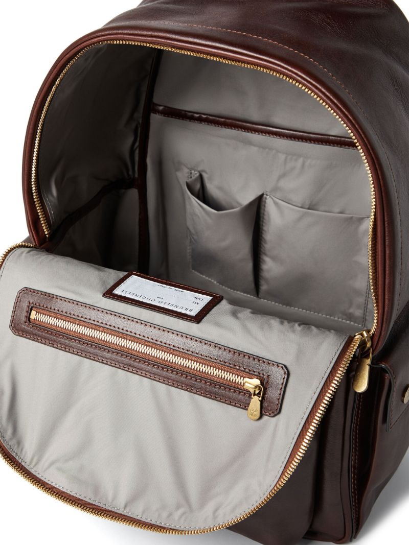 Brown Leather Backpack