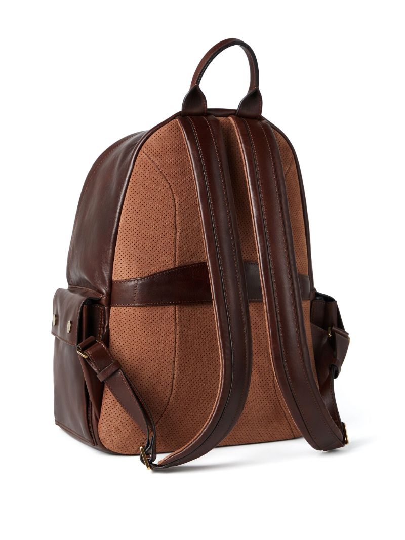 Brown Leather Backpack