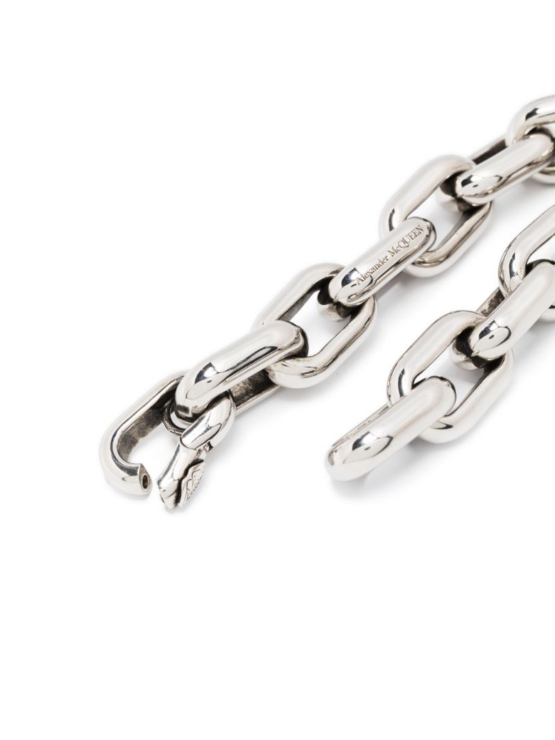 Silver-tone Polished Chain-link Bracelet