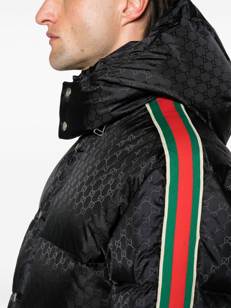 Black Jumbo Gg Padded Coat
