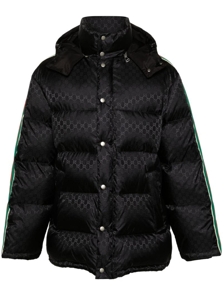 Black Jumbo Gg Padded Coat