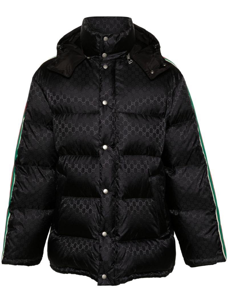 Black Jumbo Gg Padded Coat