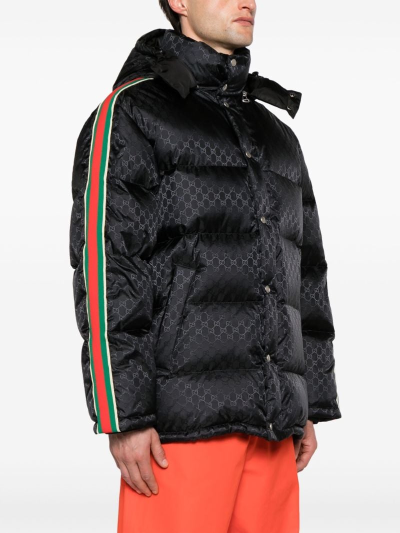 Black Jumbo Gg Padded Coat