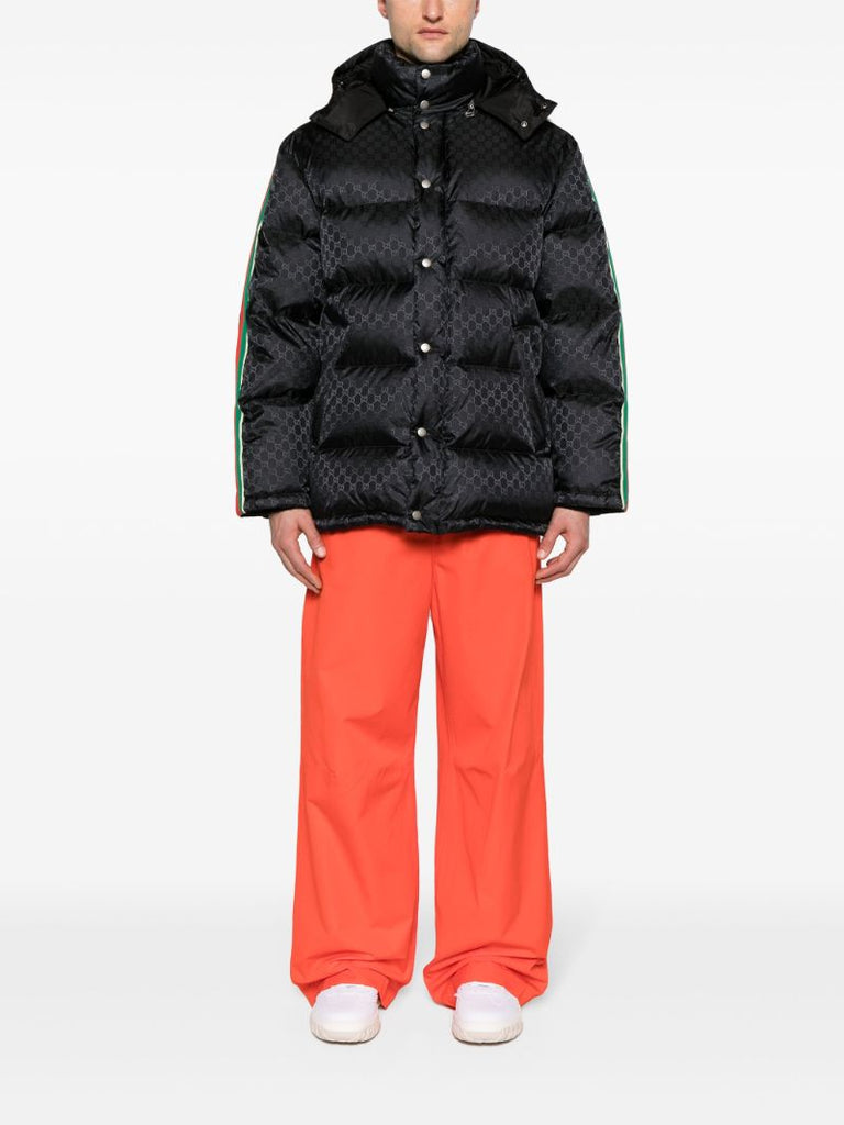 Black Jumbo Gg Padded Coat