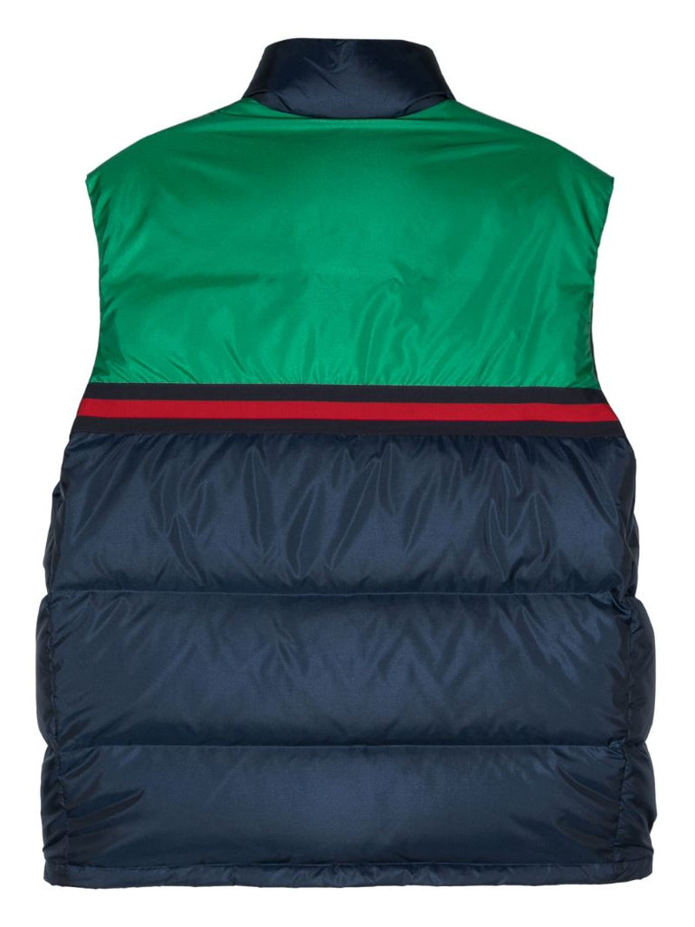 Blue Logo-appliquÃ_x0083_Â© Padded Gilet