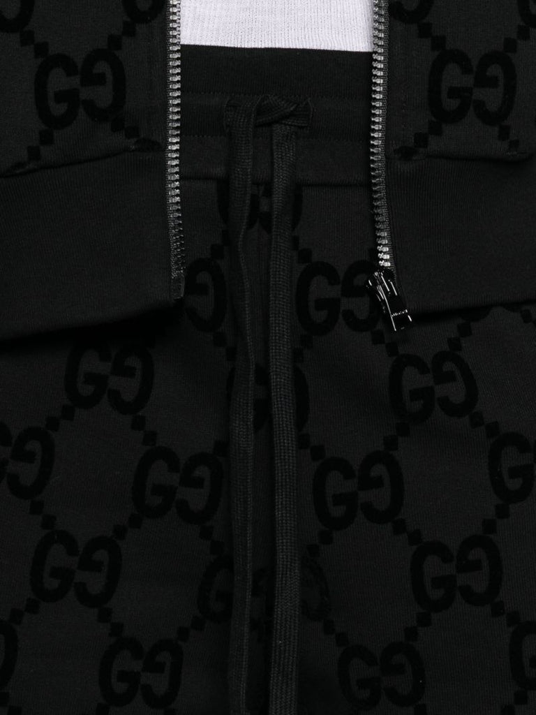 Black Interlocking G Cotton Shorts