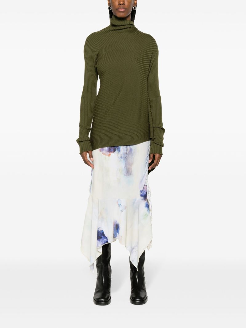 Green Merino-wool Sweater