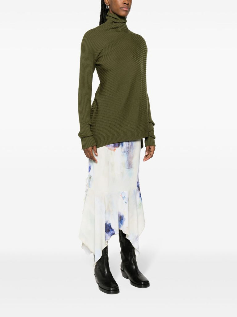 Green Merino-wool Sweater