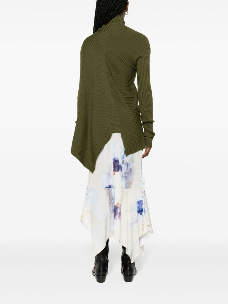 Green Merino-wool Sweater