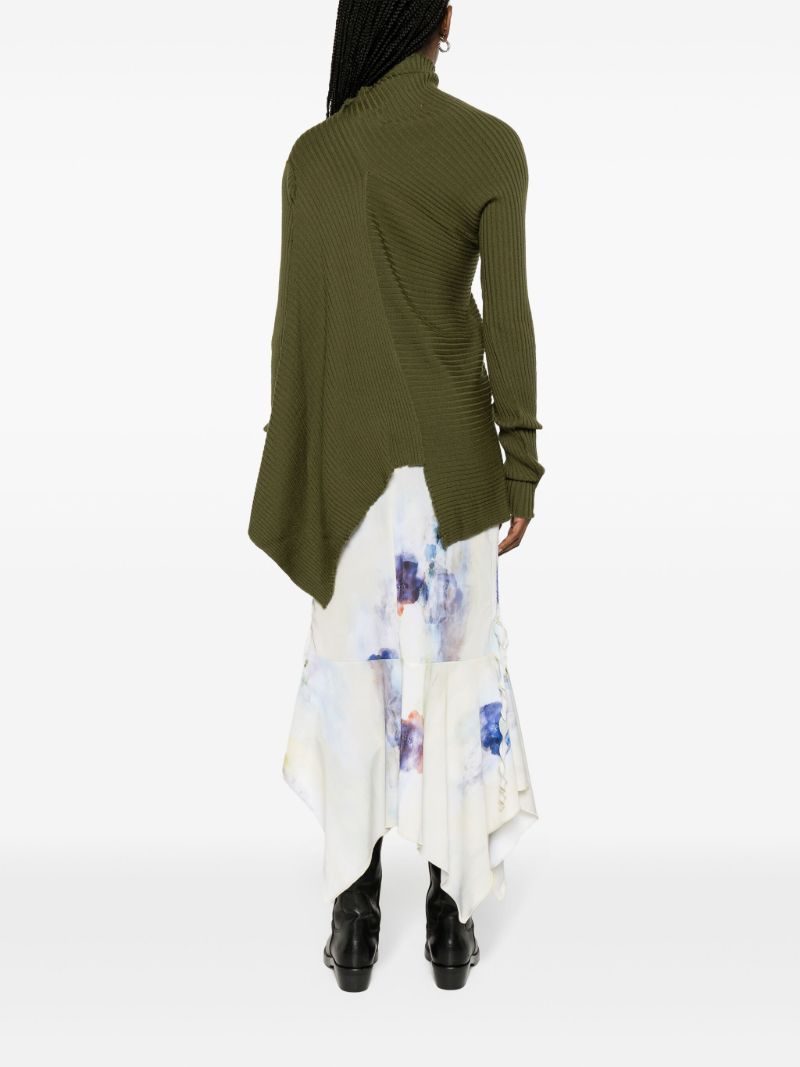 Green Merino-wool Sweater