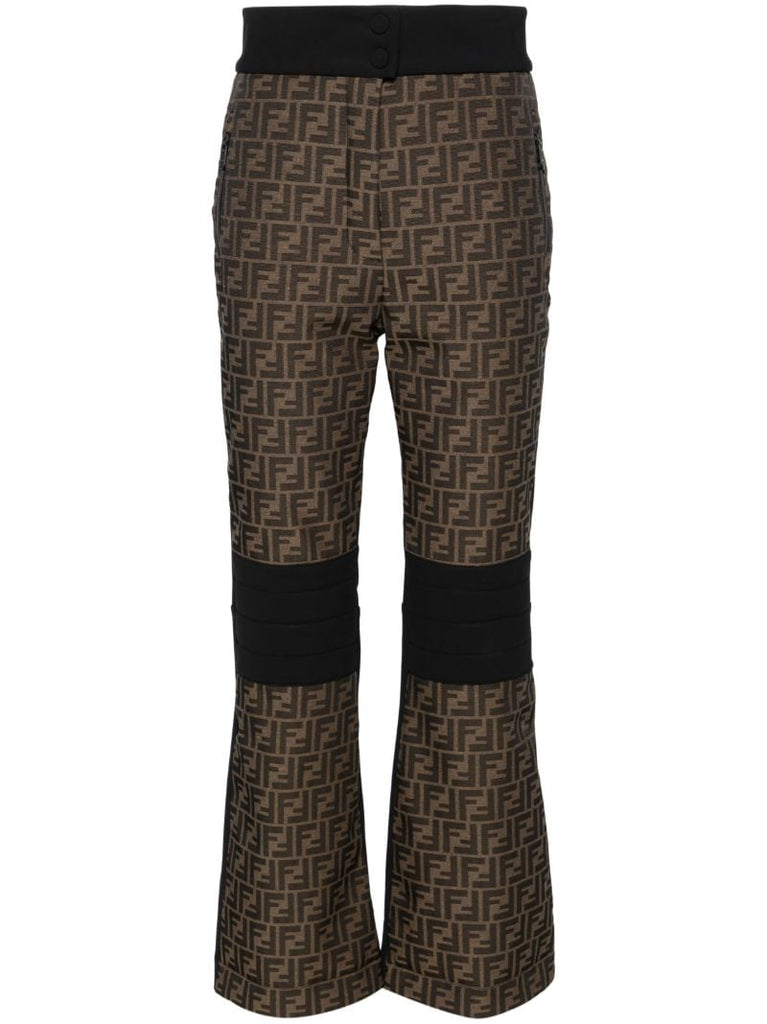 Brown Ff Canvas Ski Trousers