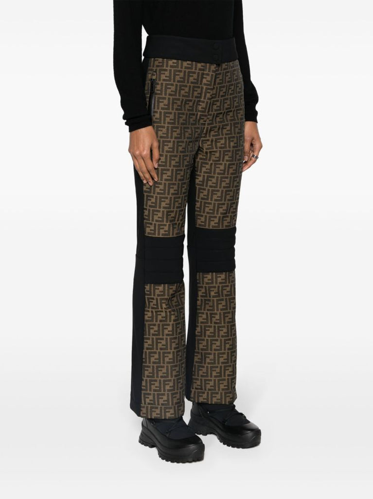Brown Ff Canvas Ski Trousers