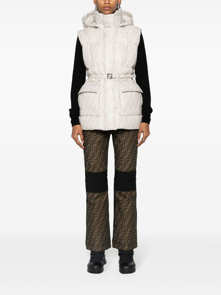Brown Ff Canvas Ski Trousers