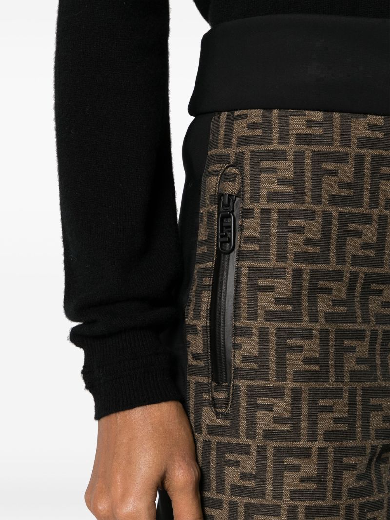 Brown Ff Canvas Ski Trousers