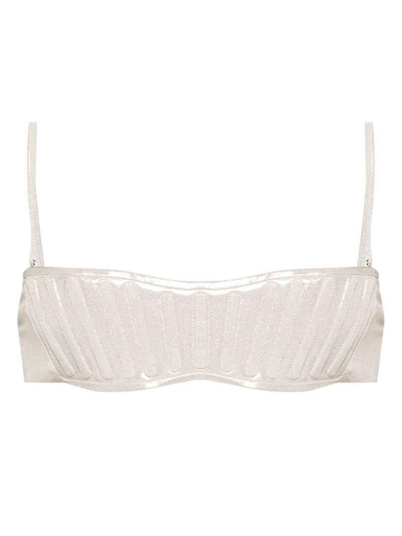 Neutral Corsetry Boned Bikini Top