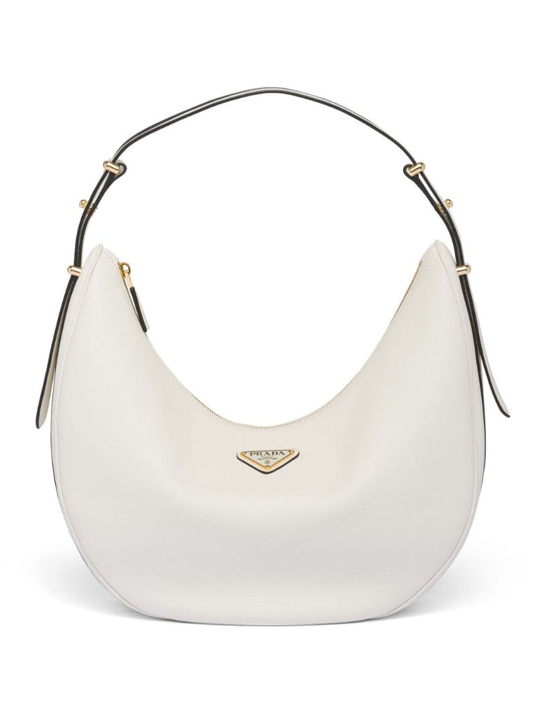 White ArquÃ_x0083_Â© Leather Shoulder Bag