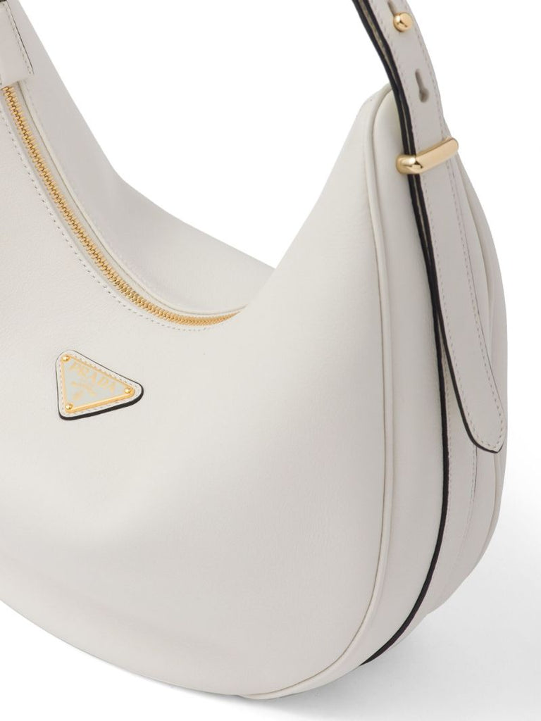 White ArquÃ_x0083_Â© Leather Shoulder Bag