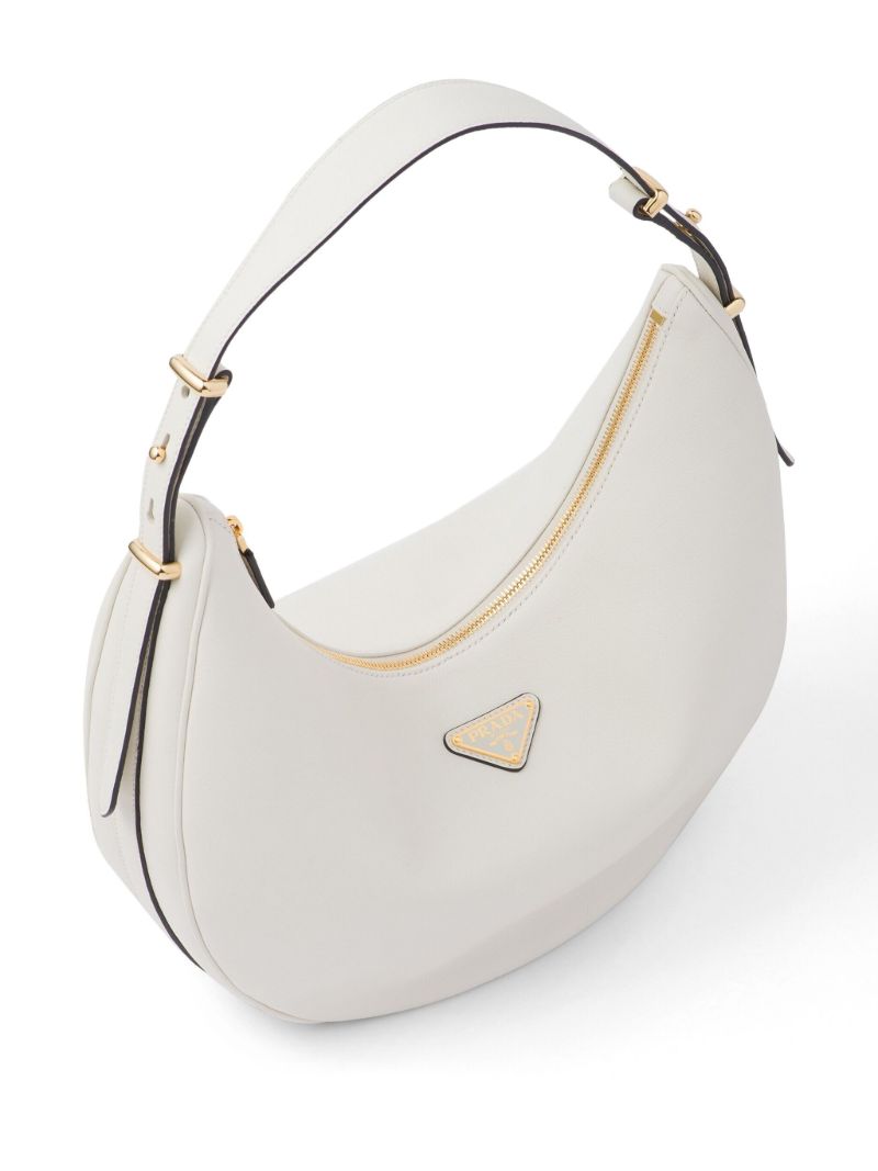 White ArquÃ_x0083_Â© Leather Shoulder Bag