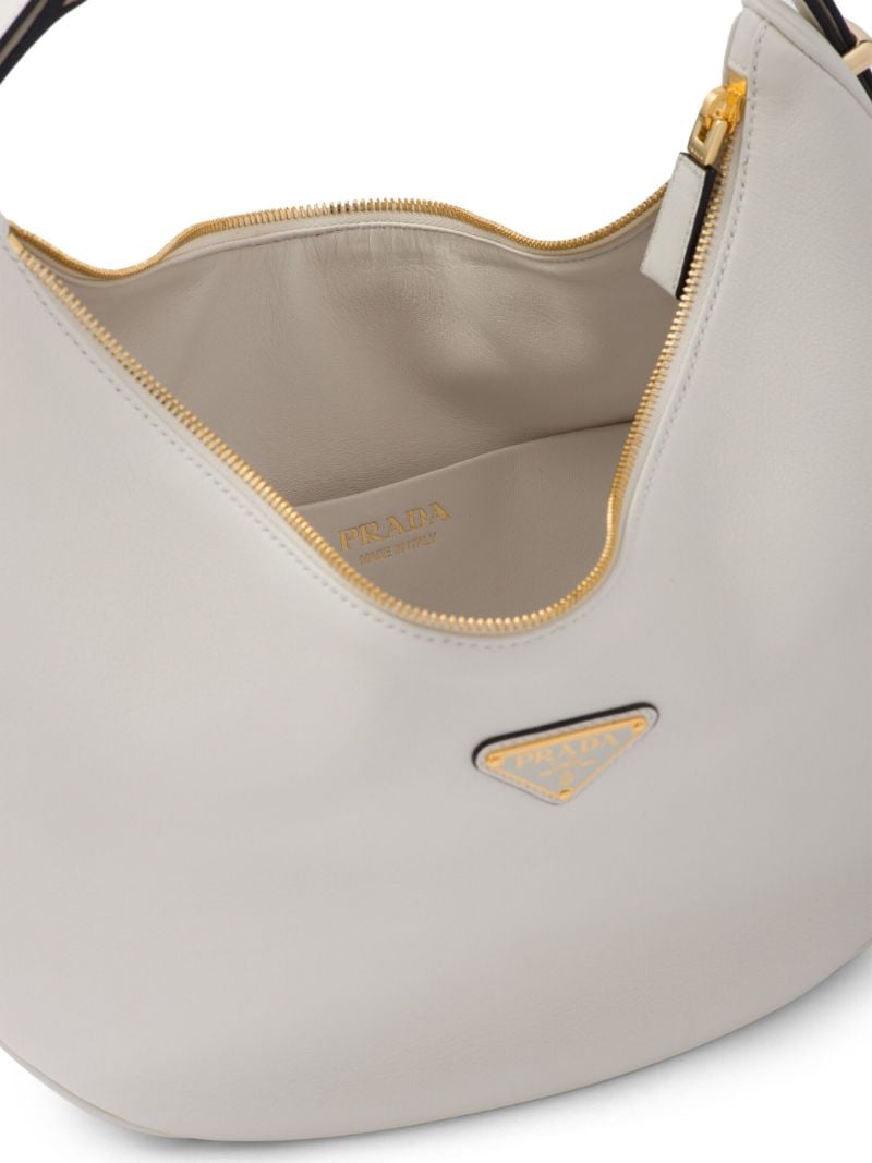 White ArquÃ_x0083_Â© Leather Shoulder Bag