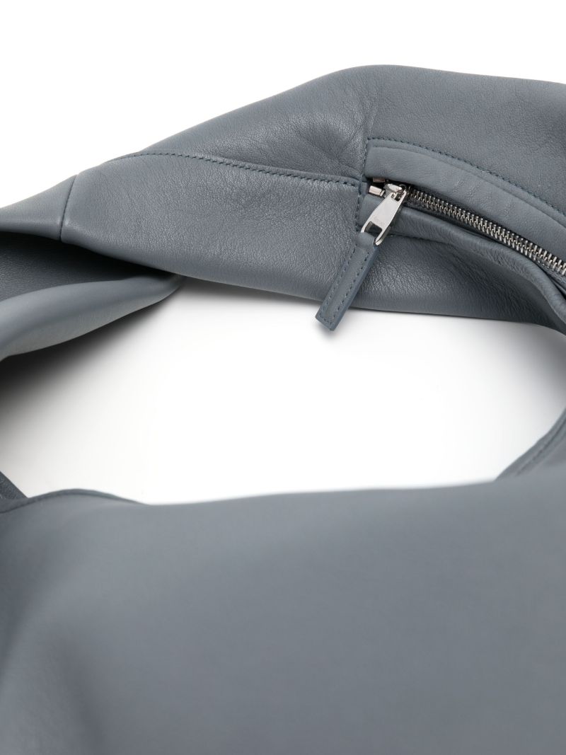 Grey Yela Leather Shoulder Bag