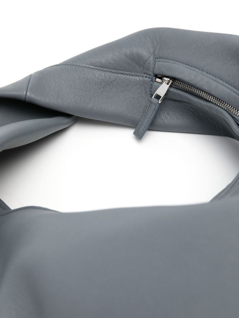 Grey Yela Leather Shoulder Bag