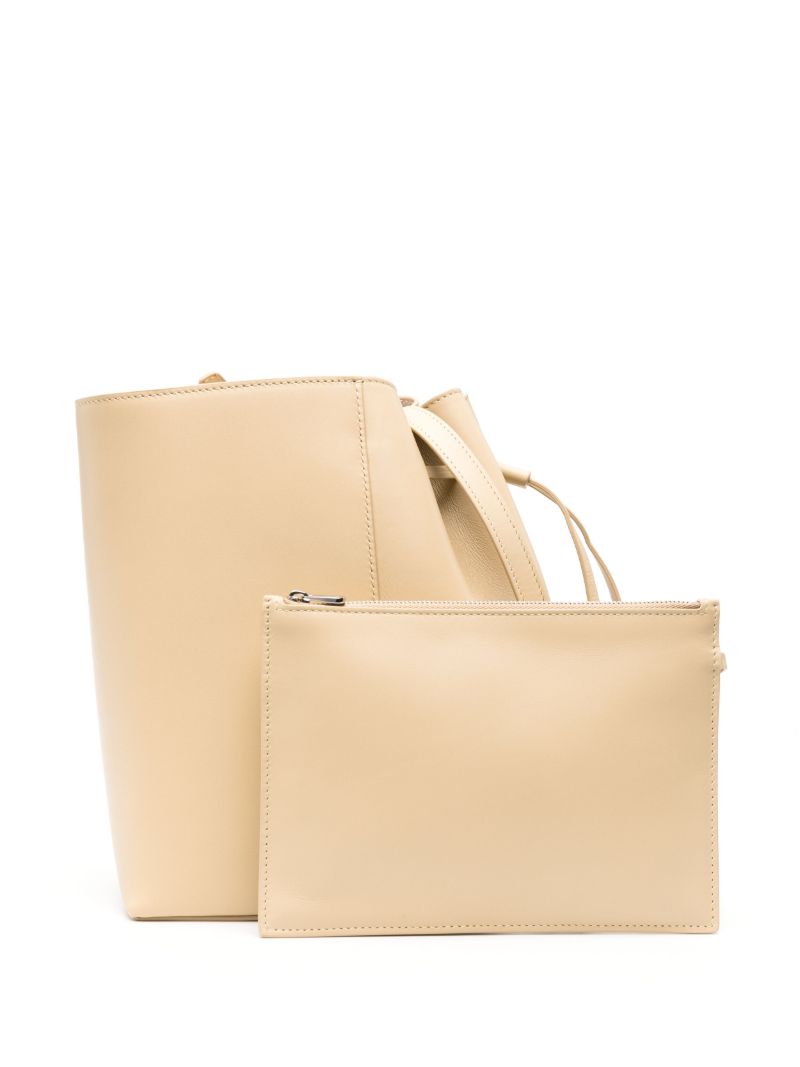 Neutral Canna Leather Bucket Bag