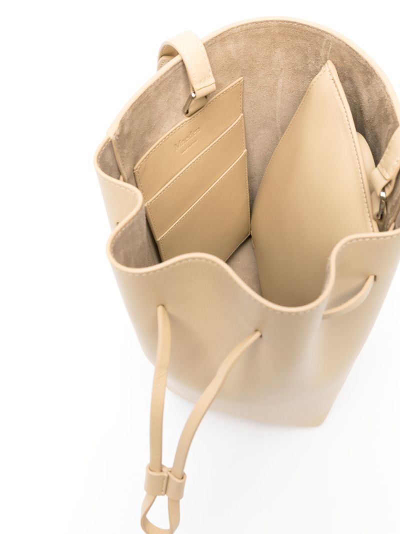 Neutral Canna Leather Bucket Bag