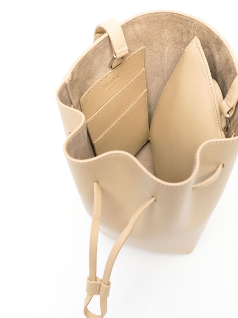 Neutral Canna Leather Bucket Bag