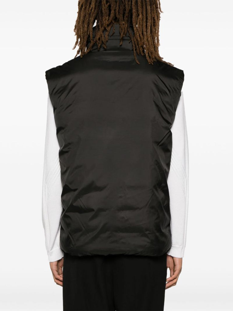 Black Reversible Padded Gilet