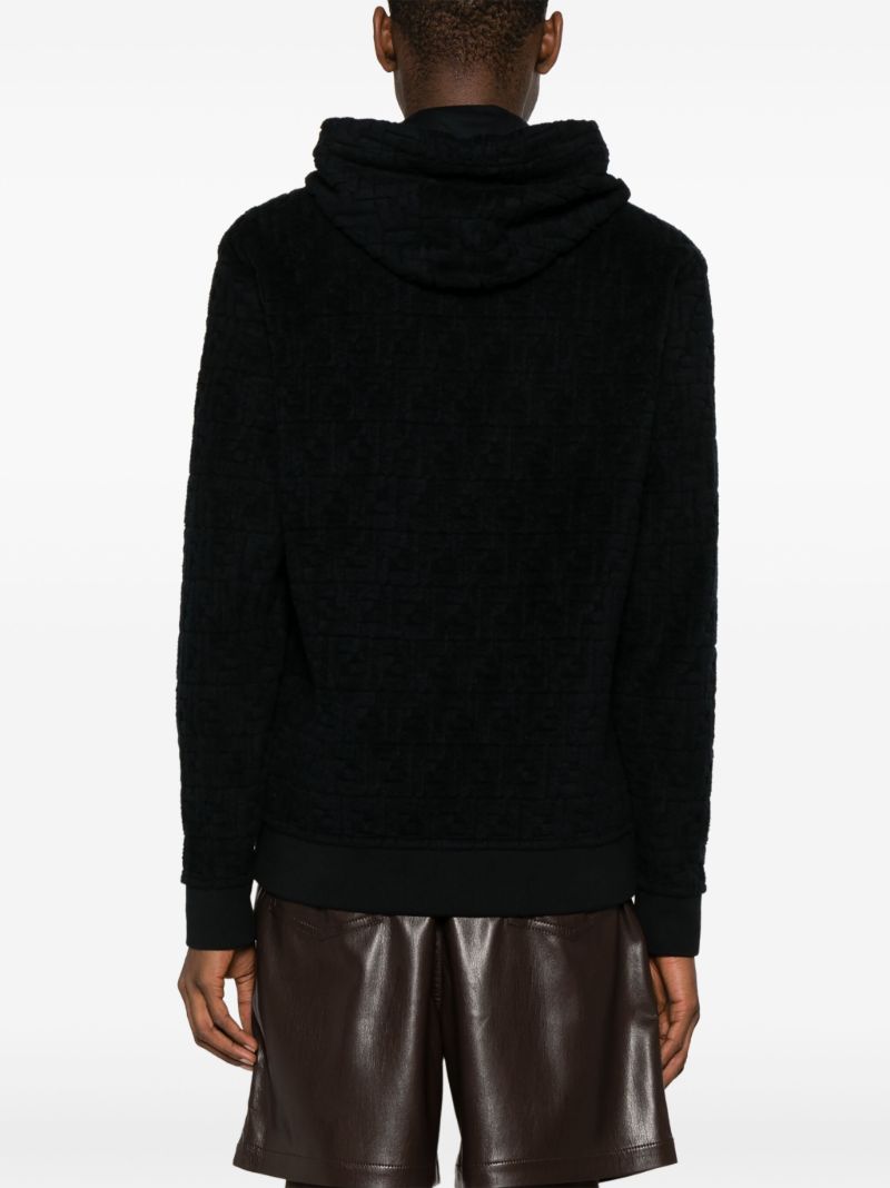 Blue Ff Cotton Hoodie