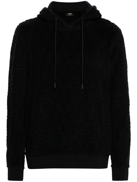 Blue Ff Cotton Hoodie