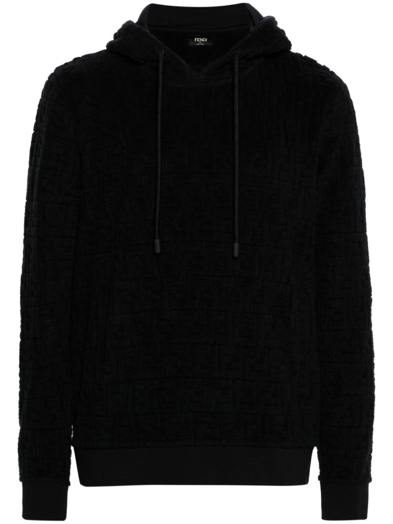 Blue Ff Cotton Hoodie