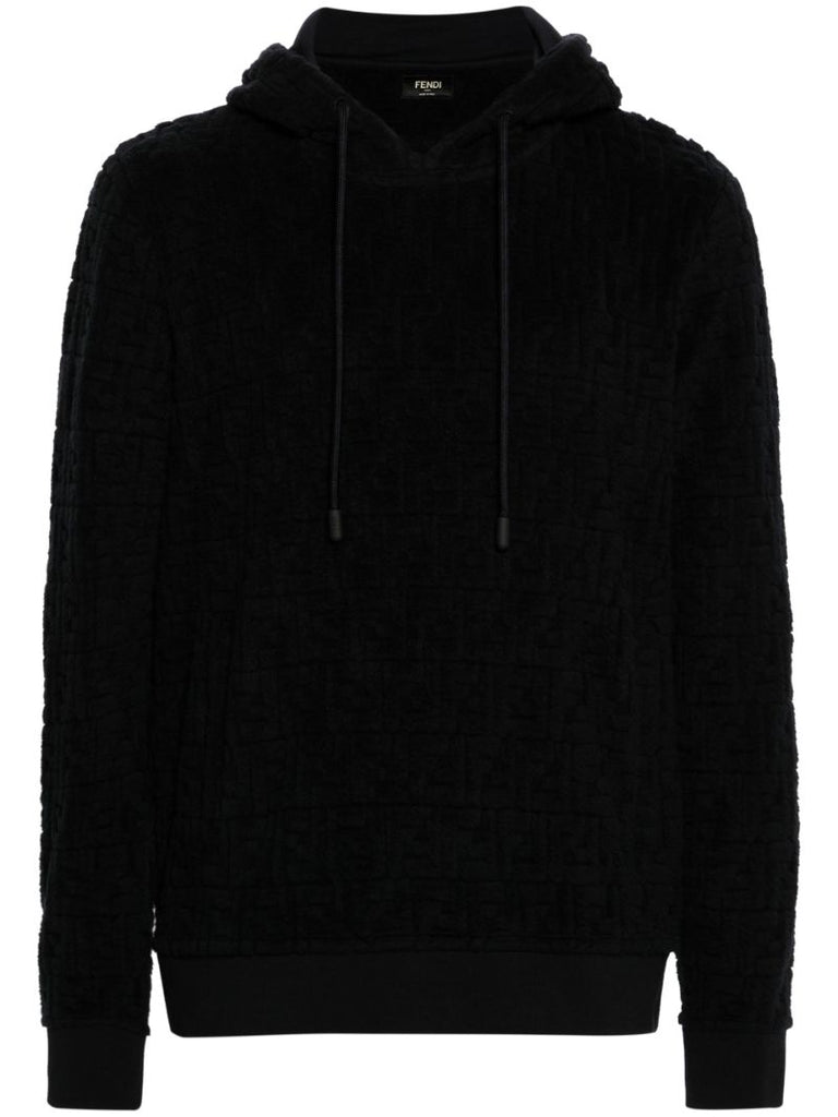 Blue Ff Cotton Hoodie