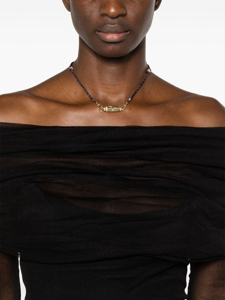 14k Yellow Gold  Baby Coco Diamond Locket Necklace