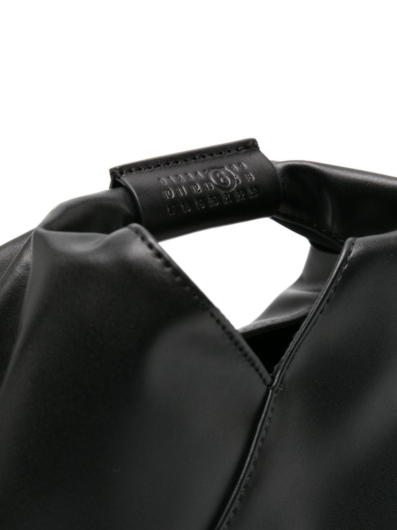 Black Japanese Leather Tote Bag