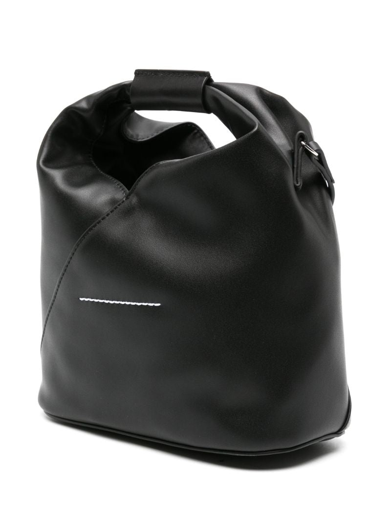 Black Japanese Leather Tote Bag