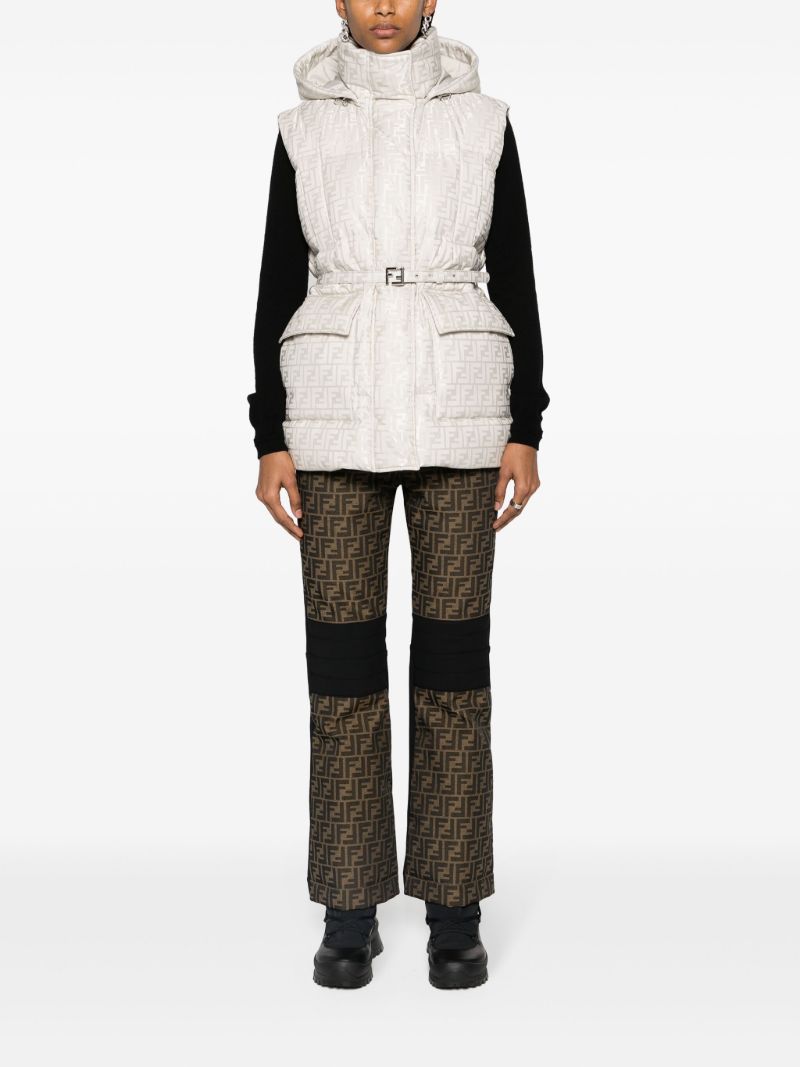 Grey Ff Padded Ski Gilet