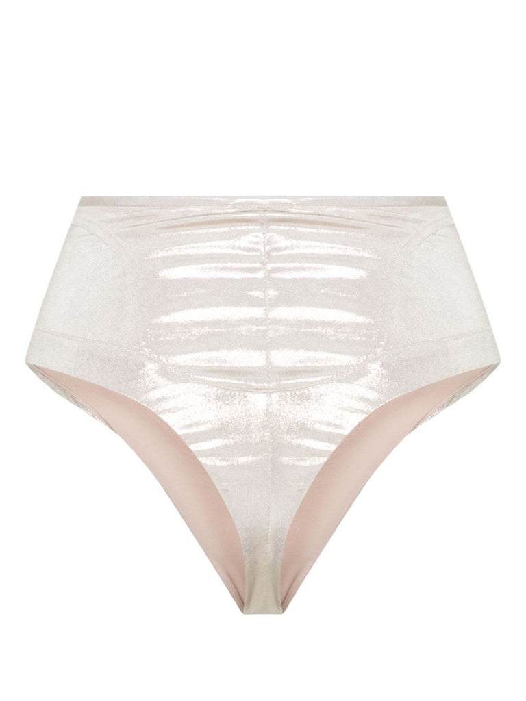 Neutral Corset High-waisted Bikini Bottoms