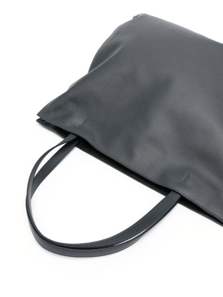 Blue Yumi Leather Tote Bag