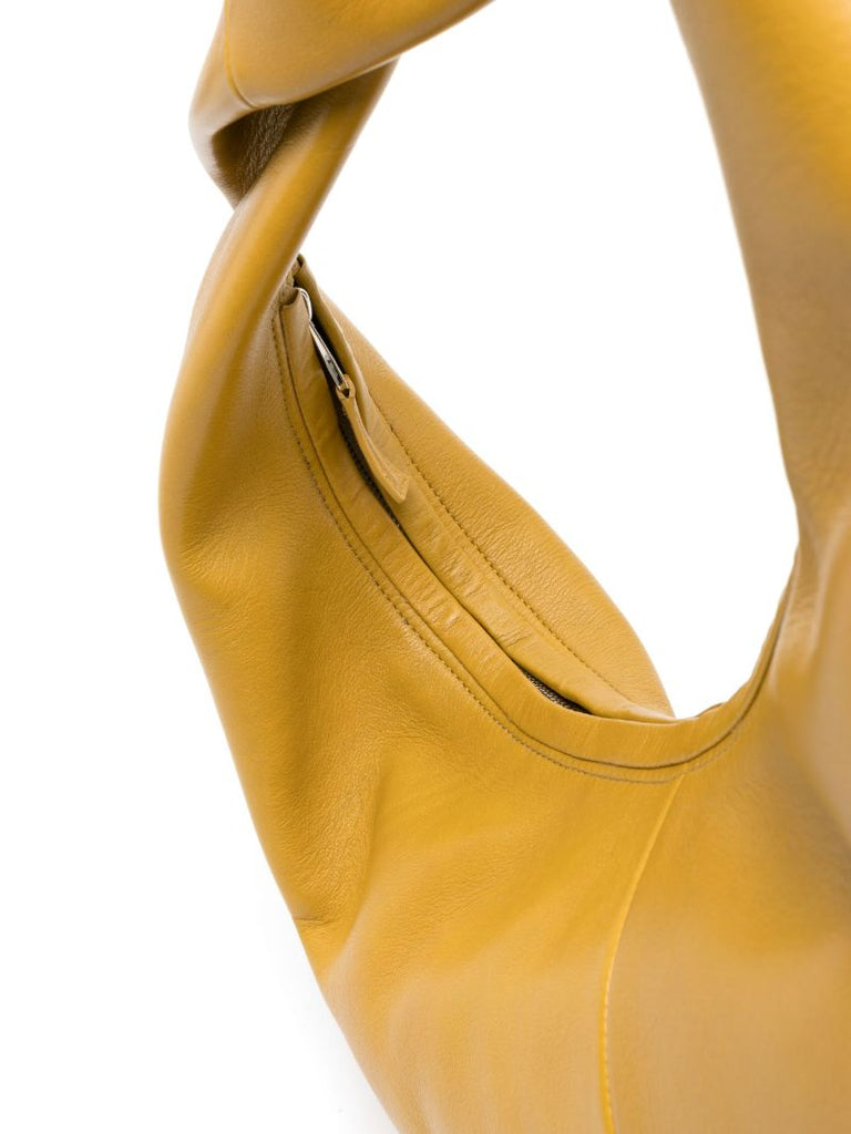 Yellow Yela Leather Shoulder Bag