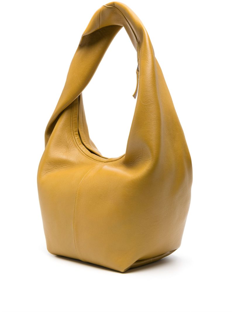 Yellow Yela Leather Shoulder Bag