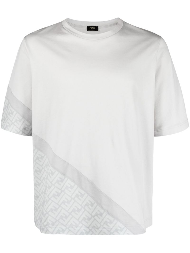Grey Ff Monogram Cotton T-shirt