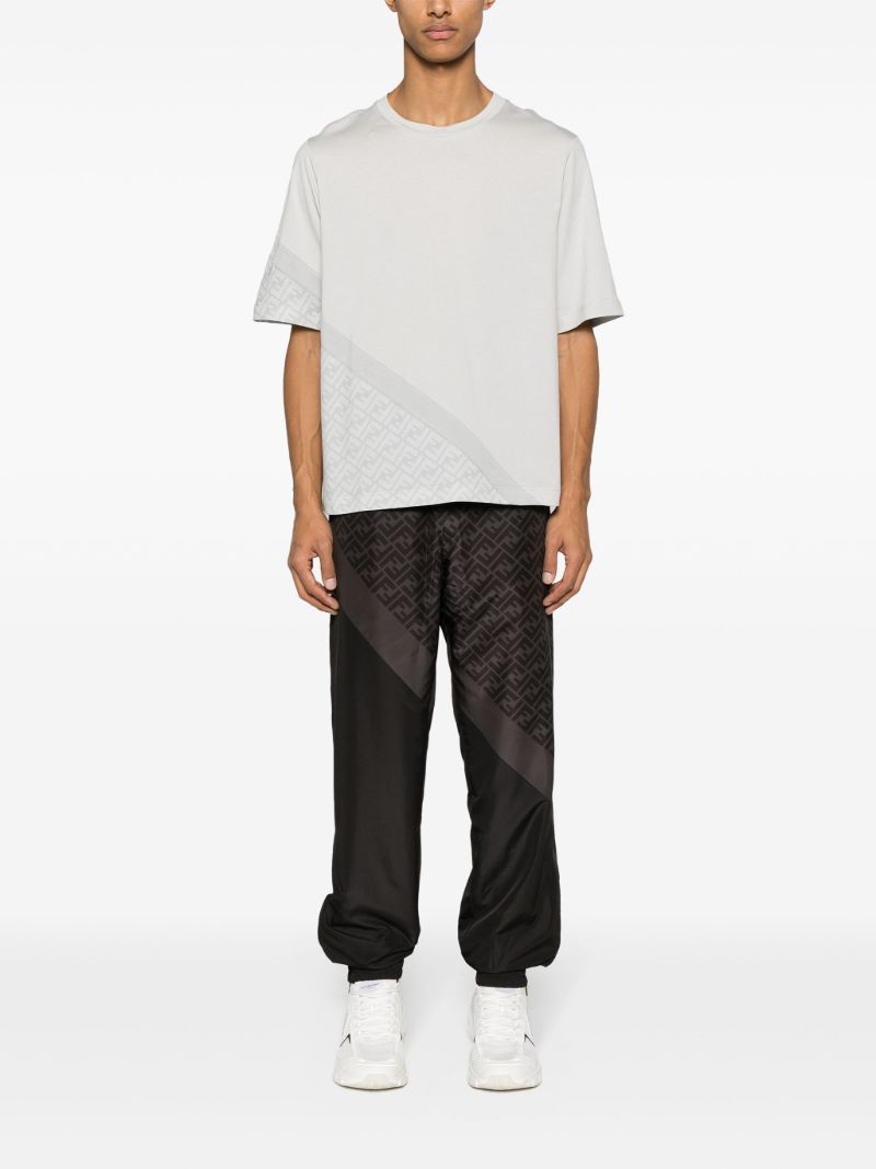 Grey Ff Monogram Cotton T-shirt