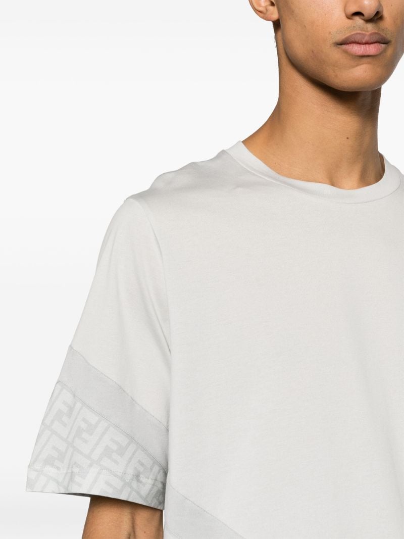 Grey Ff Monogram Cotton T-shirt