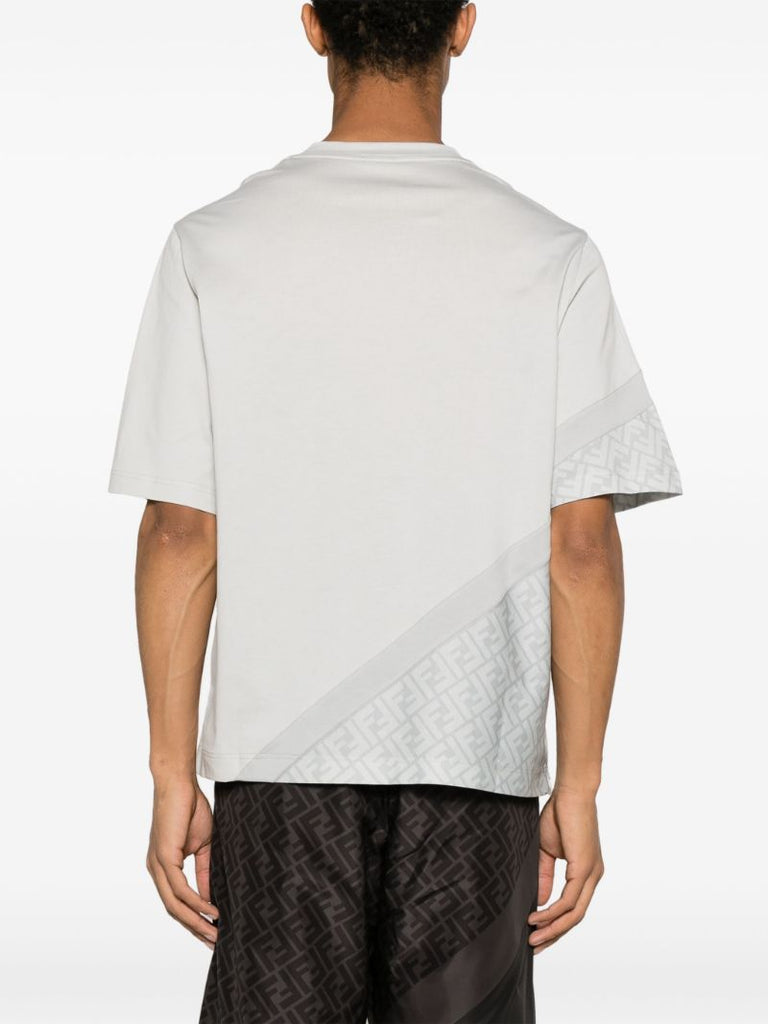Grey Ff Monogram Cotton T-shirt