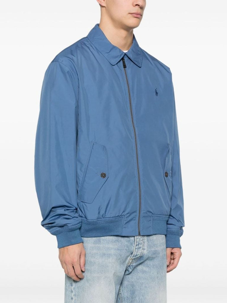 Blue Polo Pony Bomber Jacket